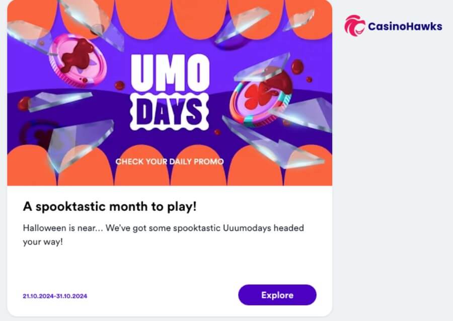 Casumo daily Halloween offers 2024