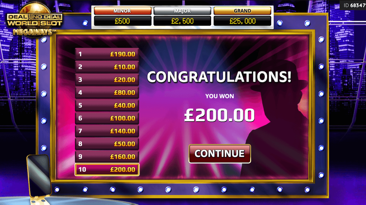 Deal Or No Deal World Slot Megaways Review | Max Win = 2500x