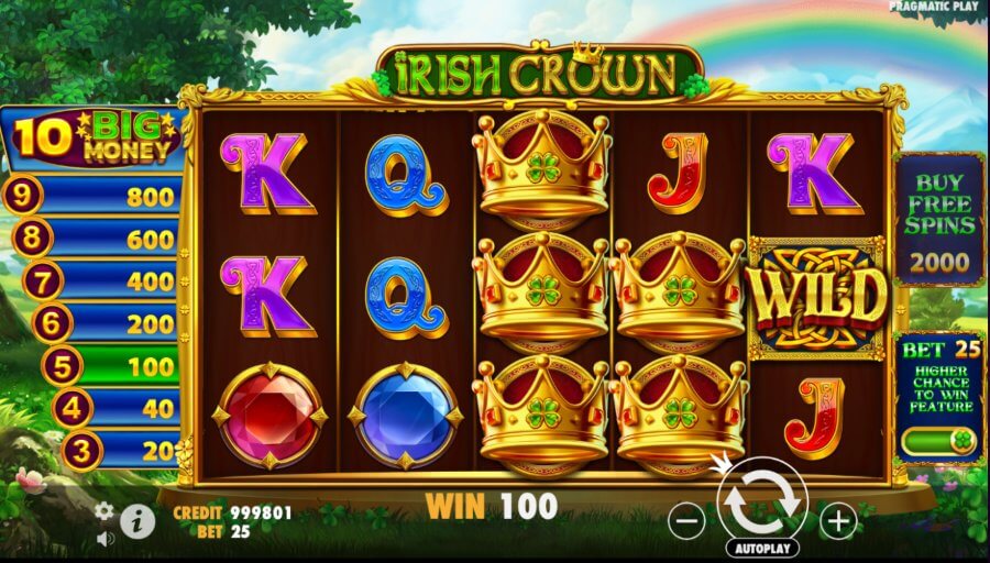 Irish Crown Slot Game Features UK