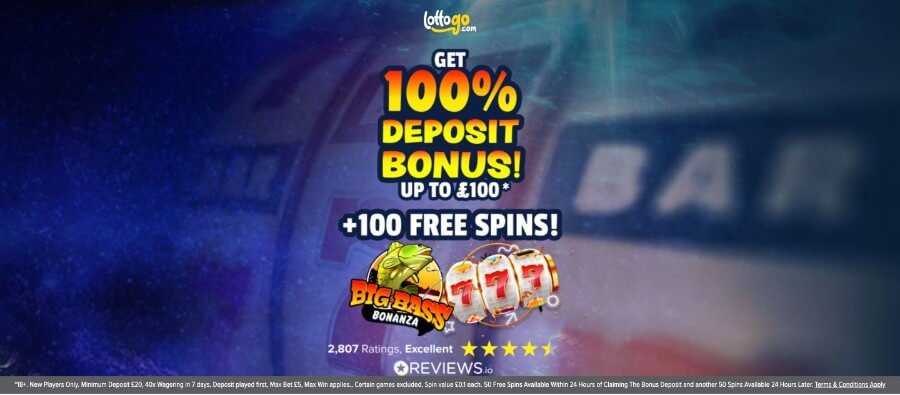 LottoGo Welcome Offer Bonus and Free Spins UK