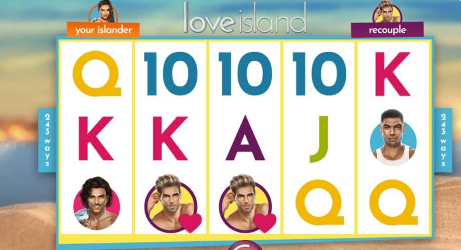 Love Island Slot Game Grid UK