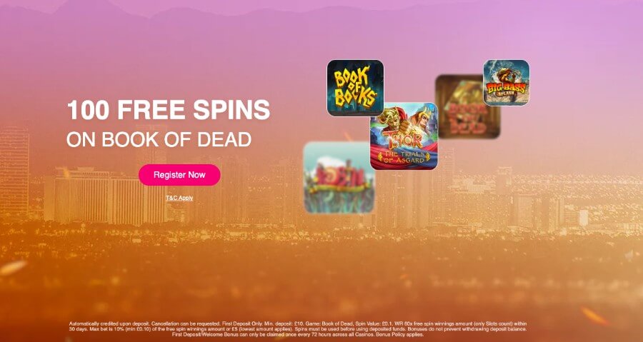 LuckyVegas Welcome Bonus Free Spins UK