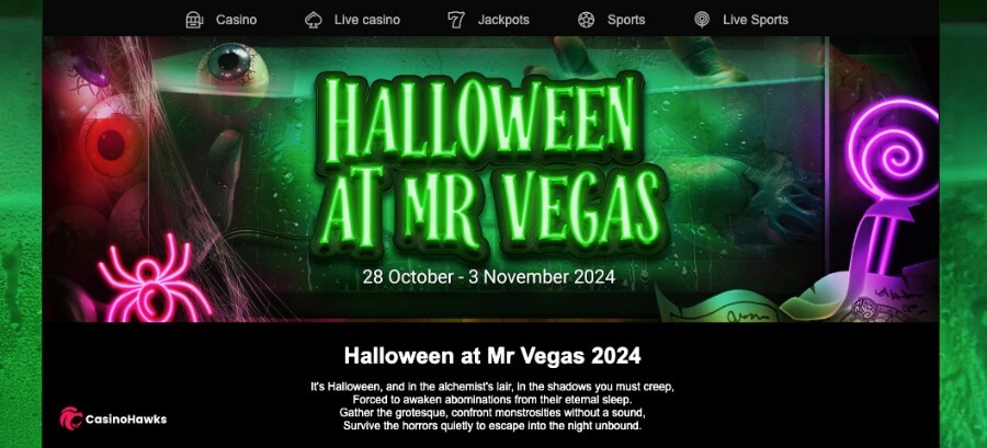 Halloween at Mr Vegas Casino 2024