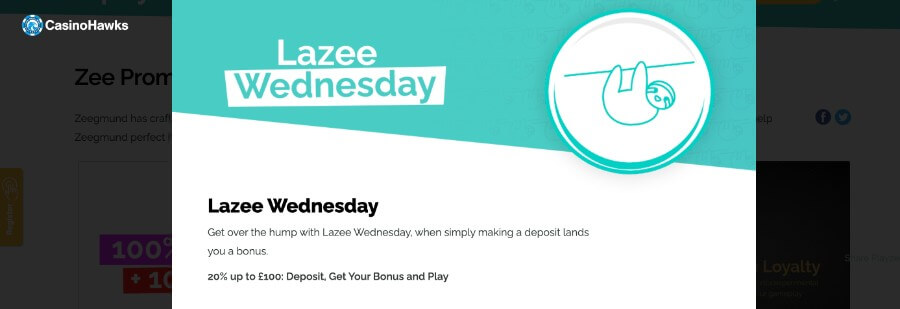 Playzee Lazee Wednesday offer