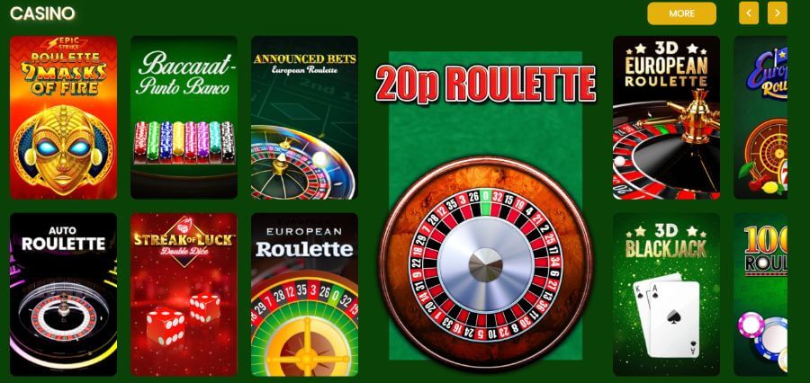 Pots of Luck classic casino games UK