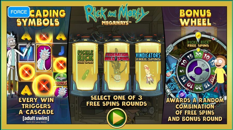 Rick and Morty Megaways Bonus UK