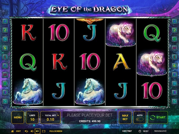Eye of the Dragon slot by Novomatic