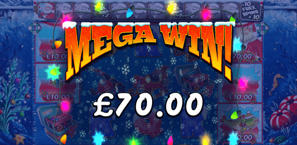 Christmas Big Bass Bonanza prize screen